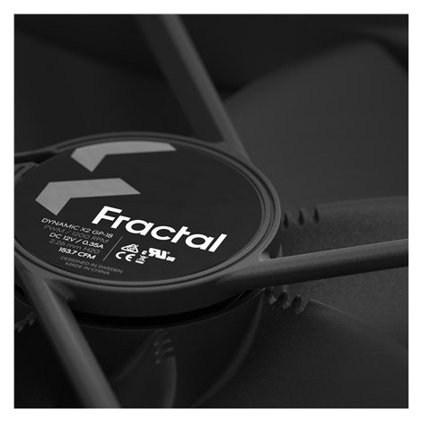 Fractal Design | Dynamic X2 GP-18 PWM Black | Black | Case fan - 3